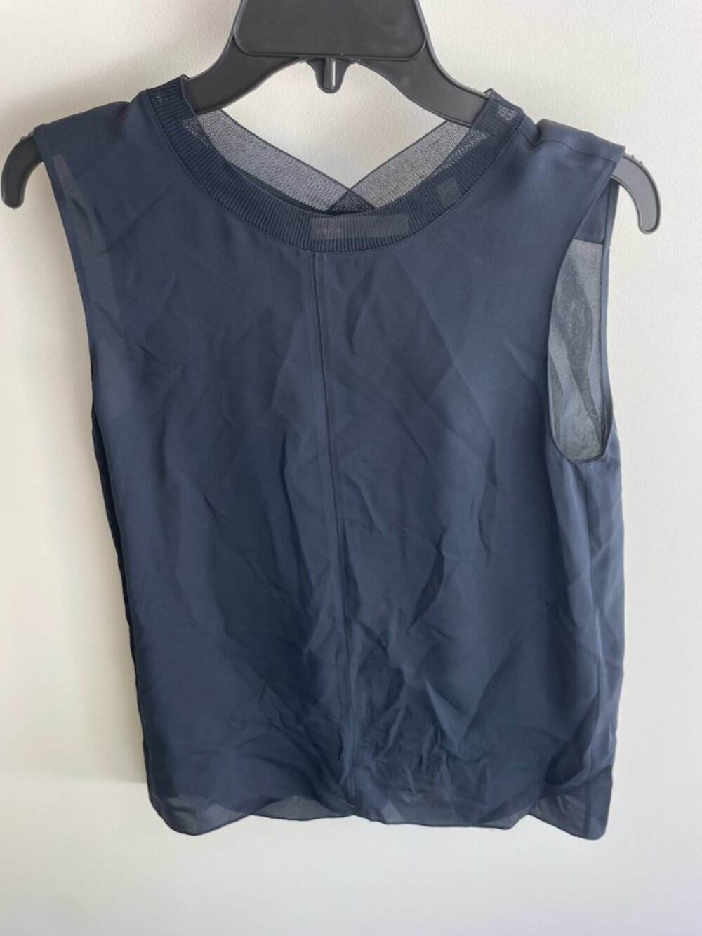 Vince Navy Sleeveless Tank Top Size Small
